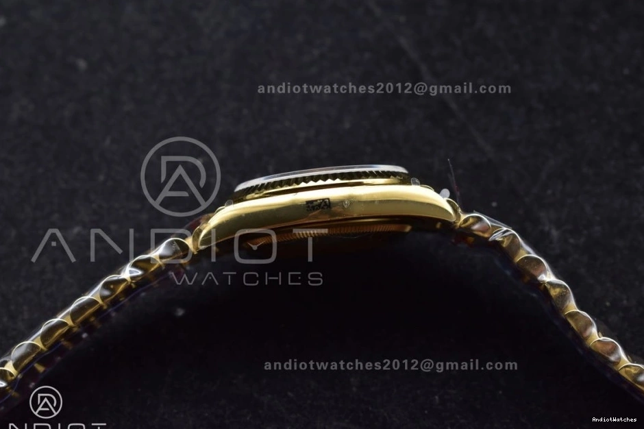 Roman QF on Marker V5 SportInspired DayDate Grey Weight) President vr3255 904L 700 with Steel Bracelet Best 36 Edition (Gain Dial YG 1228